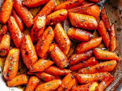 Морковь с медом и чесноком запеченная в духовке